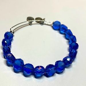 3/$20 Alex and Ani blue beaded silver bracelet